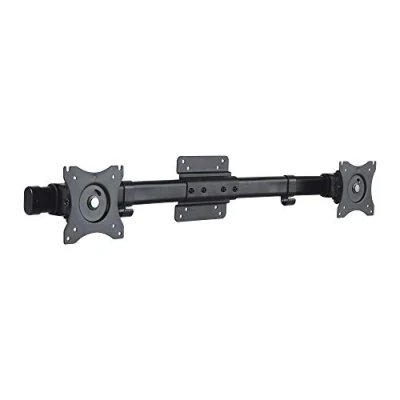 Afbeelding van conecto, Dubbele monitoradapter voor 2 monitoren, wandmontage, kantelbaar: +/ 45, draaibaar: 15, 180, max. belasting 10kg, VESA 75x75 &amp; 100x100, zwart