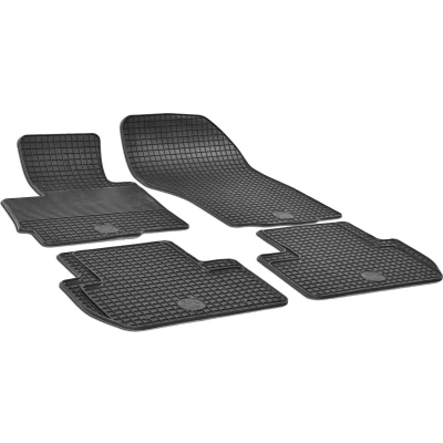 Afbeelding van WALSER 50335 Vloermatset Rubber voor en achter 4 Zwart Op maat gemaakt MITSUBISHI: OUTLANDER 3, ASX Off Road, PEUGEOT: 4007