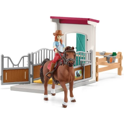 Afbeelding van Schleich horse club paardenbox hannah en cayenne
