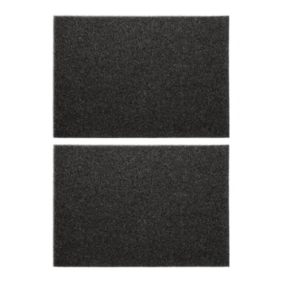 Afbeelding van 2 stuks zwarte luchtfilterpads voor auto, motorfiets, 30 x 21 1 cm