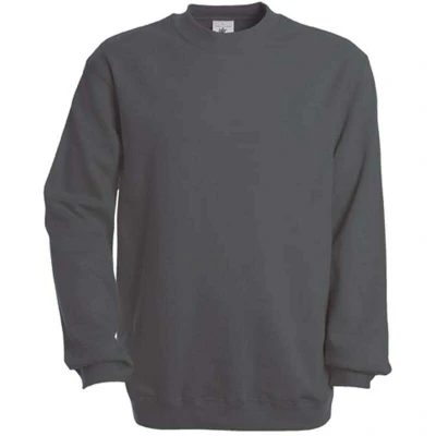 Afbeelding van B&amp;C Crew Neck Sweatshirt Set In CGSET Steel Grey