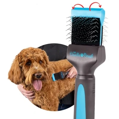 Afbeelding van The Doodle Brush De ultieme borstel voor labradoodles en andere poederkruisjes (enkele kop)