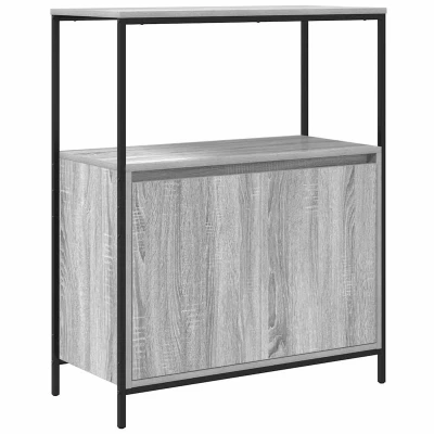 Afbeelding van Badkamermeubel met planken 76,5x35x95 cm grijs Sonoma