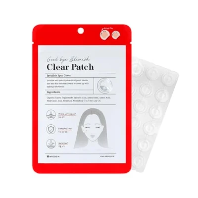 Image de [MIZON] GOOD BYE BLEMISH PATCH (x44) Korean Skincare Patchs Anti Imperfections ultra discrets &amp; fins Soin Apaisant et Camouflage Parfait de l&#039;acné BHA Tea Tree