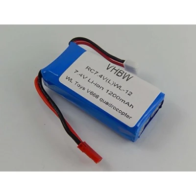 Afbeelding van vhbw Accu compatibel met UDI U829A Drone Multicopter Quadrocopter (1200mAh, 7,4V, Li Ion)