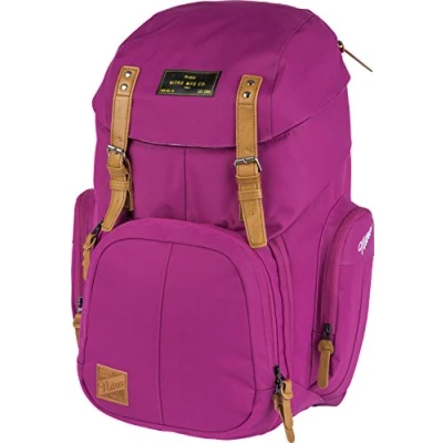 Afbeelding van Nitro Weekender rugzak met gewatteerd laptopvak, schooltas, wandelrugzak natte vak, 42 liter, grateful pink, L, Tas