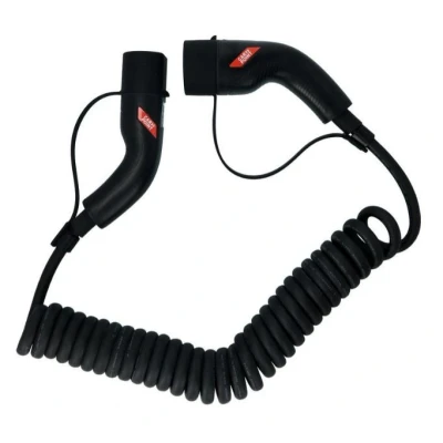 Afbeelding van Carpoint Spiraal Laadkabel Elektrische Auto Type2&gt;2 32A 1ph 6 meter