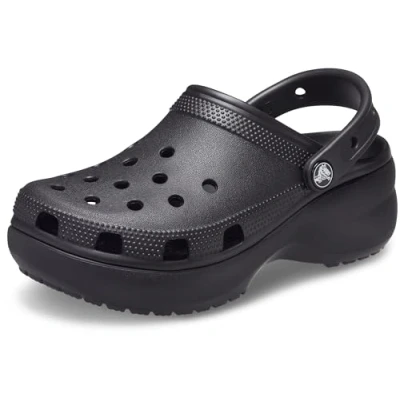 Image de Crocs Sabots Classic Platform pour femme, Noir, 33/34 EU