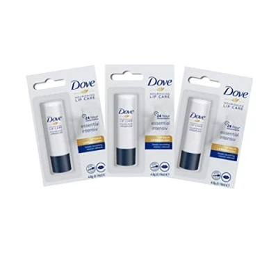 Afbeelding van Lippenbalsem Stick Dove Nourishing Lipcare 4,8 g Essential Intensiv Burrocacao 3 stuks