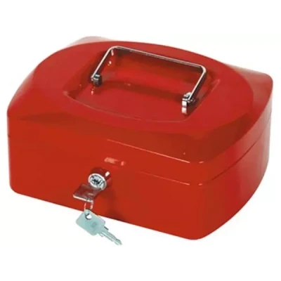 Afbeelding van Q CONNECT geldkoffer, 205 x 160 85 mm, rood