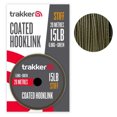 Afbeelding van Trakker Stiff Coated Hooklink 15lb (20m) Karper onderlijn materiaal