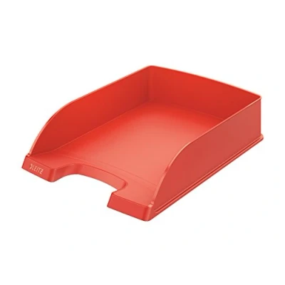 Afbeelding van Leitz, Brievenbakje Plus, polystyreen, 100% recyclebaar, A4, 600 vellen, lichtrood, 5 stuks, 52270020