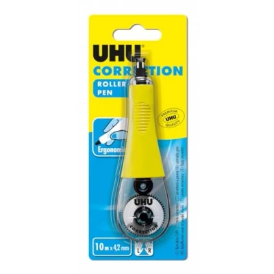 Afbeelding van UHU Correctieroller, correctietape, ergonomisch, snel en nauwkeurig, wit, 10 m x 4, 2 mm