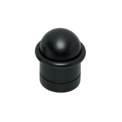 Afbeelding van Intersteel Living deurstop met ring (mat zwart) 0023.442000 Onlinedeurenkopen.nl