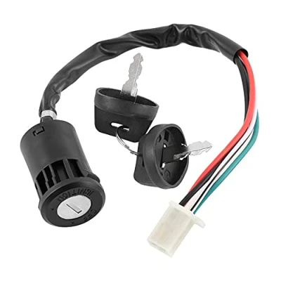 Afbeelding van ANCLLO 4 polige draads contactsleutelschakelaar voor 50cc 70cc 90cc 110cc 125cc Quad ATV Dirt Bike Pocket wielen onderdelen