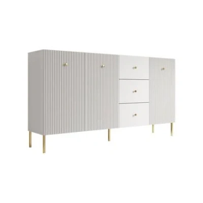 Afbeelding van Meubella Dressoir Vermont Wit 180 cm