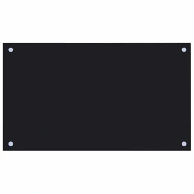 Image de vidaXL Dosseret de cuisine Noir 70x40 cm Verre trempé249481