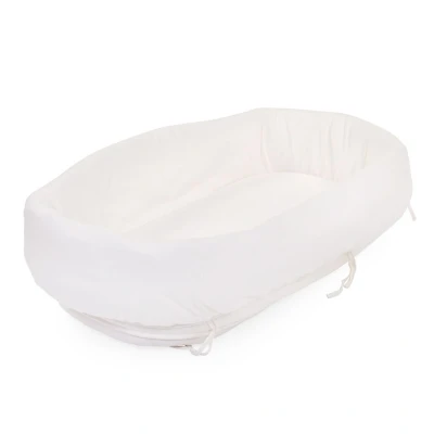 Afbeelding van Childhome Omrander voor rattan wieg Rechthoekig Jersey Ecru