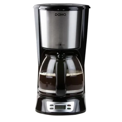 Afbeelding van Domo Do708k Koffiezet Zwart/rvs 1,5l Met Timer