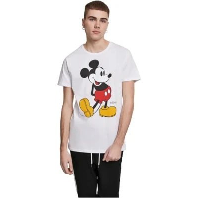 Afbeelding van Mister Tee Mickey Mouse Tshirt print, Heren, Maat: 3XL, White