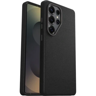 Image de OtterBox Symmetry Series Coque de protection pour téléphone portable cuir catus, plastique noir cendré (noir) Samsung Galaxy S25 Ultra