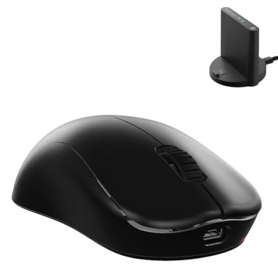 Afbeelding van BenQ ZOWIE U2 DW 4K draadloze muis voor e sport, sportwetenschap, verbeterde ontvanger, 60 g, symmetrisch, zonder driver, 3950 sensor, polling snelheid