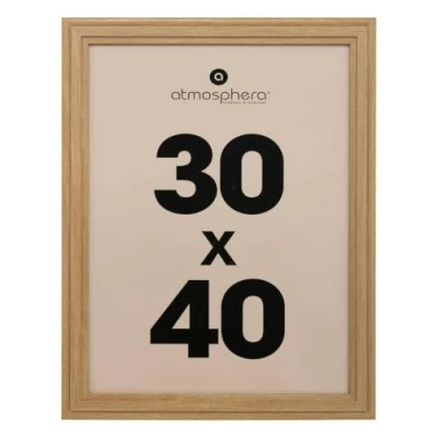 Afbeelding van Atmosphera Fotolijstje voor een foto van 30 x 40 cm naturel frame Classico Hout staand en hangend