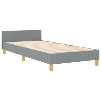 Afbeelding van vidaXL Bedframe Lichtgrijs Gefabriceerd hout 100 x 200 cm Duurzaam