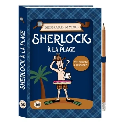 Image de Sherlock à la plage crayon offert
