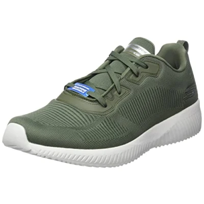 Afbeelding van Skechers Squad Sneakers voor heren, Olijfgroen net