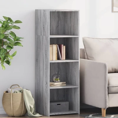 Afbeelding van Hoge kast 40x41x124 cm bewerkt hout grijs sonoma eikenkleurig