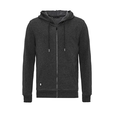 Afbeelding van Redbridge Premium Basic hoodie met ritssluiting voor heren, Donkergrijs