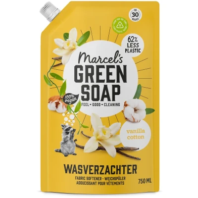 Afbeelding van Marcel&#039;s Green Soap Wasverzachter Katoen &amp; Vanille Navulling 750 ml