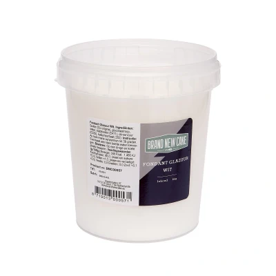 Afbeelding van BrandNewCake Fondant Glazuur Wit 1kg.