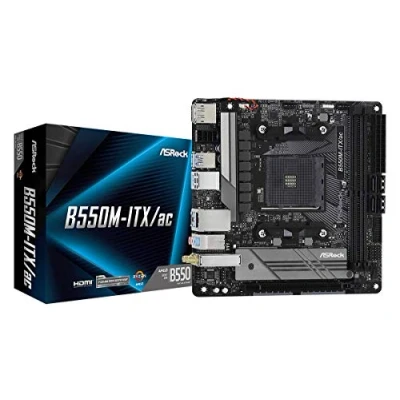 Afbeelding van ASRock B550M ITX/ac Moederbord Socket AMD AM4 Vormfactor Mini ITX chipset AMD® B550