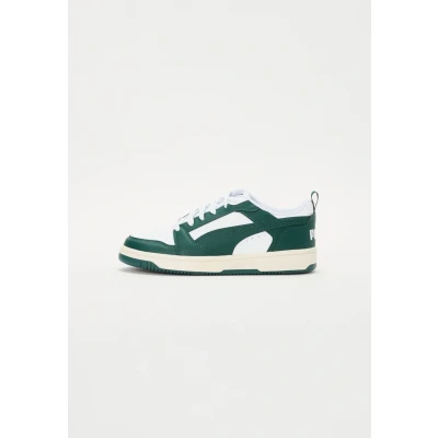 Afbeelding van Puma Rebound V6 Low Sneakers, uniseks, Donkerwitte mirte warm wit