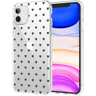Afbeelding van iMoshion Design voor de iPhone 11 hoesje Boobs all over Transparant