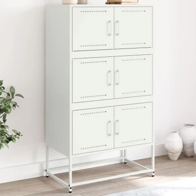 Afbeelding van Dressoir 68,5x38,5x123,5 cm staal wit