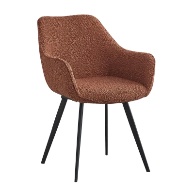 Afbeelding van Luca eetkamerstoel boucle bruin