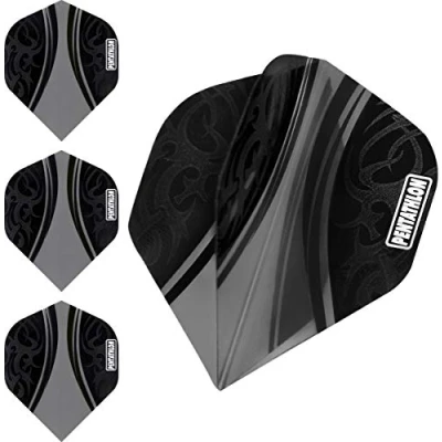 Afbeelding van ABC Darts Dart Flights Pentathlon Tribal Zwart 10 sets