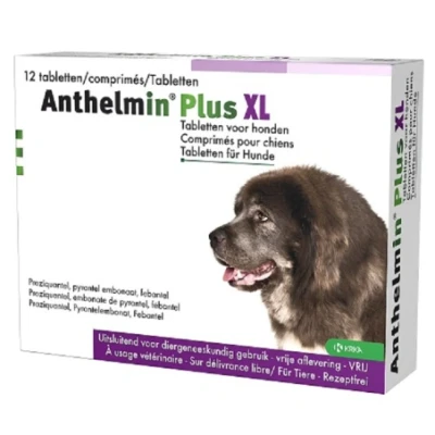 Afbeelding van Krka Anthelmin Plus Xl Ontwormingstabletten 12 TBL