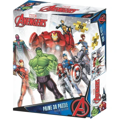 Afbeelding van Marvel Avengers Assemble Puzzel 200 stk 46x31 cm met 3D lenticulair effect