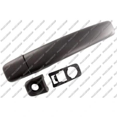 Afbeelding van PRASCO DS9628211 Deurgrepen Buiten, Deur achterkant voertuig, Links achter, voor, Rechts voor Zwart RENAULT: MASTER 3 Bus