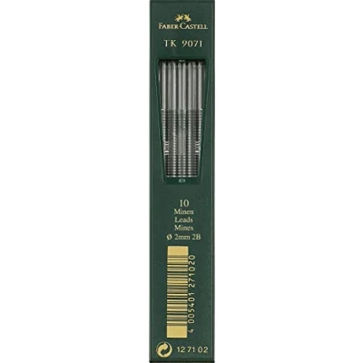 Afbeelding van Faber Castell potloodstiftjes TK9071 2,0mm 2B 10 stuks FC 127102