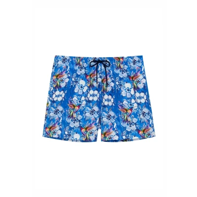 Afbeelding van HOM Colibris Zwemshorts, Heren, Maat: Small, Blue print