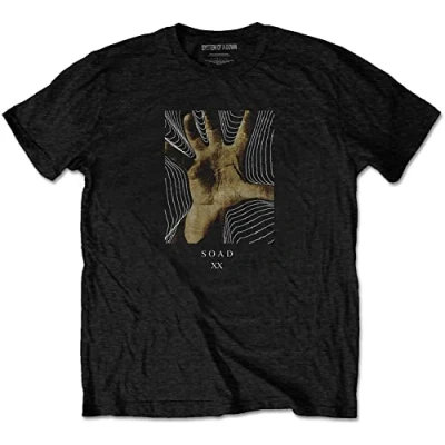 Afbeelding van System Of A Down 20 Years Hand Heren T shirt M Zwart