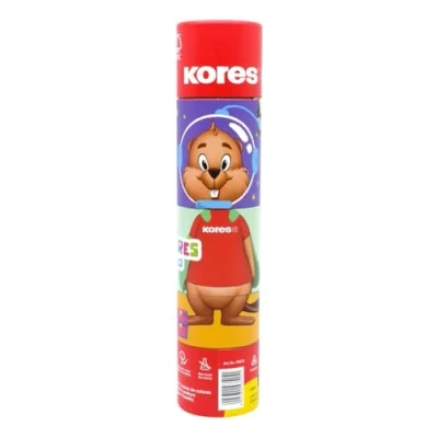 Afbeelding van Kleurpotloden Kores 12 stuks + puntenslijper &quot;Kolores JUMBO&quot; Twist &amp; Turn