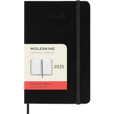 Image de Agenda civil de poche Moleskine journalier couverture rigide 2025 vert myrtille