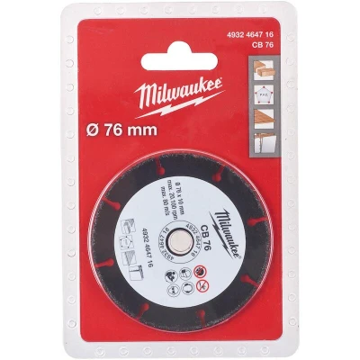 Afbeelding van Milwaukee Doorslijpschijf hout/kunststof/gips Carbide 76 x 1 mm