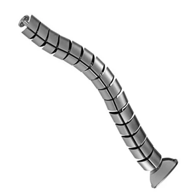 Afbeelding van Kabelkanaal kabel Organizer kabelafdekking voor Maclean MC 768 S bureau, zilver 75cm